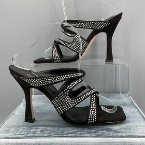 NEW Nine West Adyson2 Rhinestones Slip on Pumps Black Size 8M